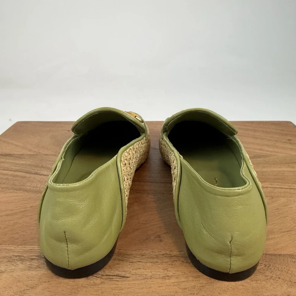 New Paula Torres Lia Raffia Handmade Loafer‎ Shoes Size 7 M